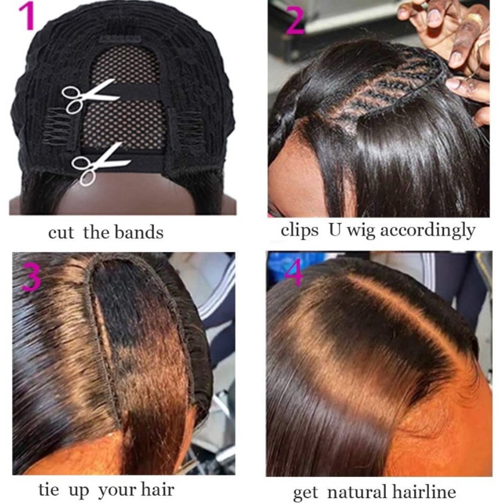 U-Part Wig 100% Remy Human Hair - Picture 3 of 3